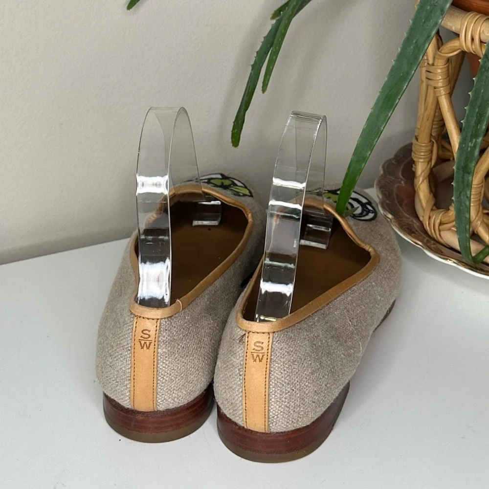 Stubbs & Wootton Lucky Clover Loafers Embroidered Linen Smoking Slippers 7.5 - Picture 4 of 13